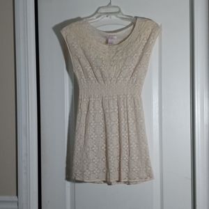 Cream Lace Top